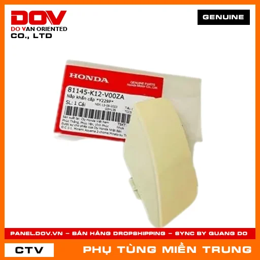 NẮP KHẨN CẤP *Y229P* HONDA CHÍNH HÃNG (MÃ: 81145K12V00ZA) — 81145K12V00ZA