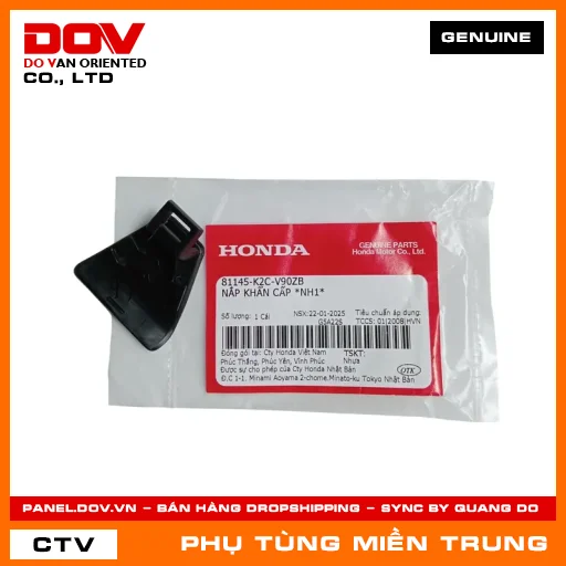 NẮP KHẨN CẤP *NH1* HONDA CHÍNH HÃNG (MÃ: 81145K2CV90ZB) — 81145K2CV90ZB