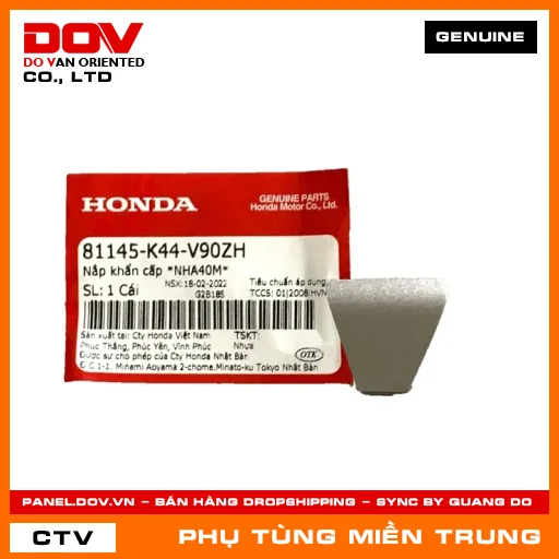 NẮP KHẨN CẤP *NHA40M* HONDA CHÍNH HÃNG (MÃ: 81145K44V90ZH) — 81145K44V90ZH