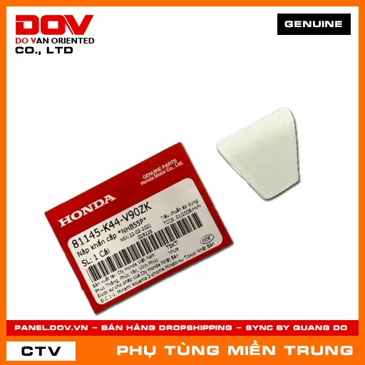 NẮP KHẨN CẤP *NHB55P* HONDA CHÍNH HÃNG (MÃ: 81145K44V90ZK) — 81145K44V90ZK