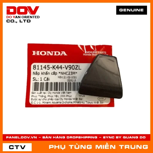 NẮP KHẨN CẤP *NHC23M* HONDA CHÍNH HÃNG (MÃ: 81145K44V90ZL) — 81145K44V90ZL