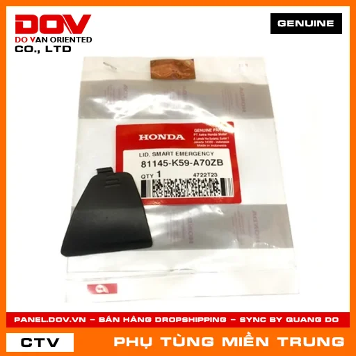 NẮP KHẨN CẤP *TBLACK* HONDA CHÍNH HÃNG (MÃ: 81145K59A70ZB) — 81145K59A70ZB