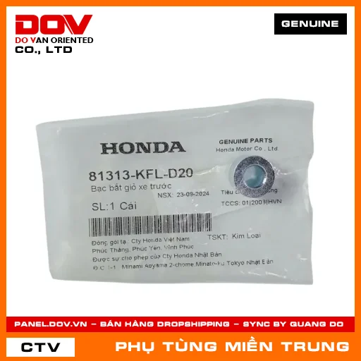 BẠC BẮT GIỎ XE TRƯỚC HONDA CHÍNH HÃNG (MÃ: 81313KFLD20) — 81313KFLD20