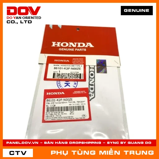 MÁC CHỮ HONDA 65MM *NH196, PB406M* HONDA CHÍNH HÃNG (MÃ: 86101K2FN00ZE) — 86101K2FN00ZE