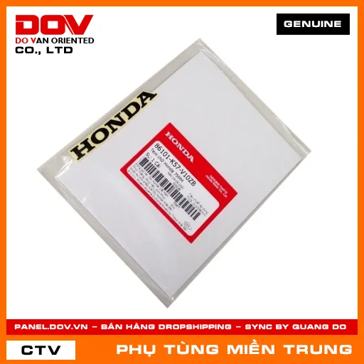TEM CHỮ HONDA 75MM HONDA CHÍNH HÃNG (MÃ: 86101K57V10ZB) — 86101K57V10ZB
