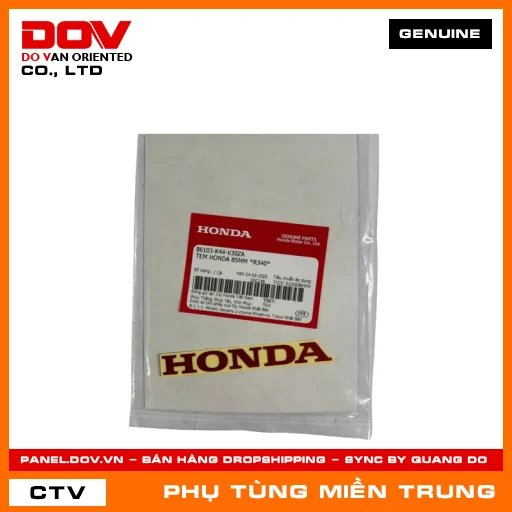 TEM HONDA 85MM *R340* HONDA CHÍNH HÃNG (MÃ: 86103K44V30ZA) — 86103K44V30ZA