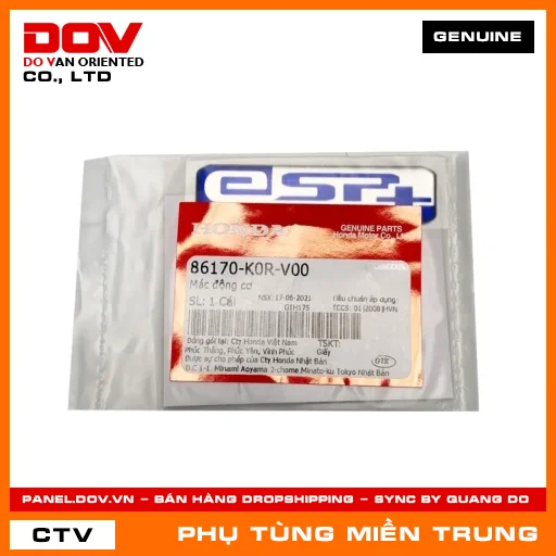 MÁC ĐỘNG CƠ HONDA CHÍNH HÃNG (MÃ: 86170K0RV00) — 86170K0RV00