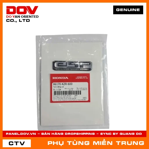 TEM ĐỘNG CƠ HONDA CHÍNH HÃNG (MÃ: 86170KZR600) — 86170KZR600