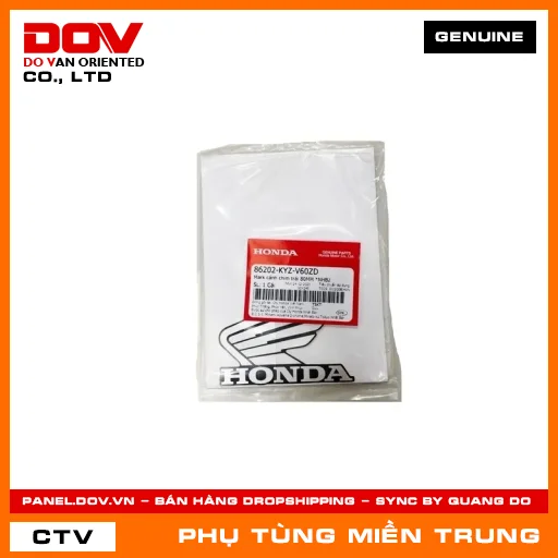 MARK CÁNH CHIM TRÁI 80MM *NHB2 HONDA CHÍNH HÃNG (MÃ: 86202KYZV60ZD) — 86202KYZV60ZD