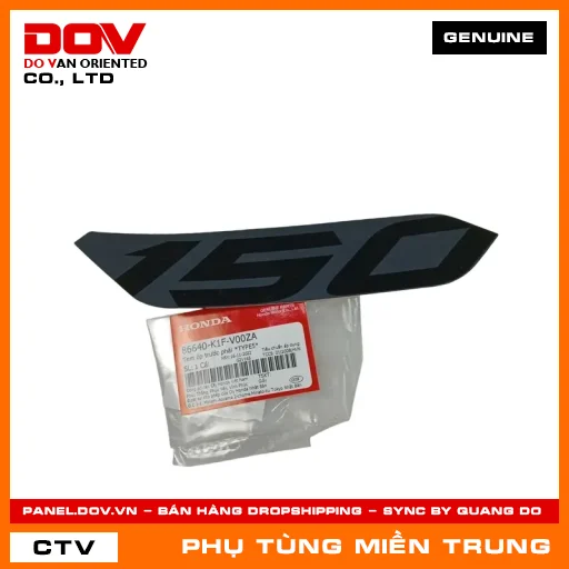 TEM ỐP TRƯỚC PHẢI *TYPE5* HONDA CHÍNH HÃNG (MÃ: 86640K1FV00ZA) — 86640K1FV00ZA