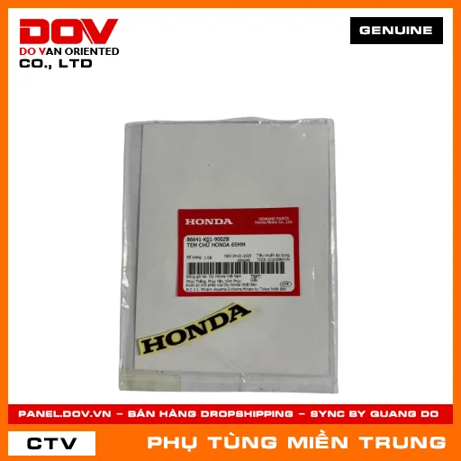 TEM CHỮ HONDA 65MM HONDA CHÍNH HÃNG (MÃ: 86641K01900ZB) — 86641K01900ZB