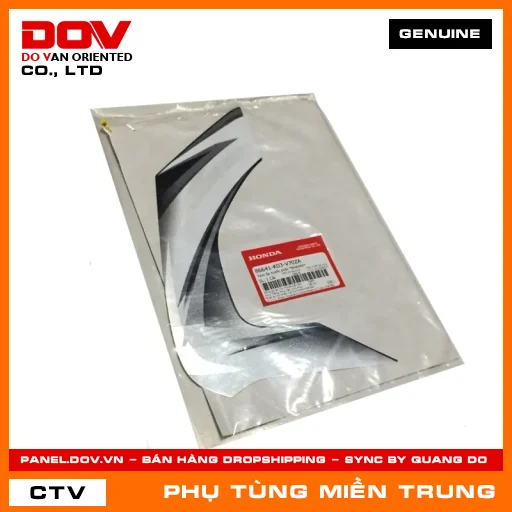 TEM ỐP TRƯỚC PHẢI *NHA96P* HONDA CHÍNH HÃNG (MÃ: 86641K03V70ZA) — 86641K03V70ZA