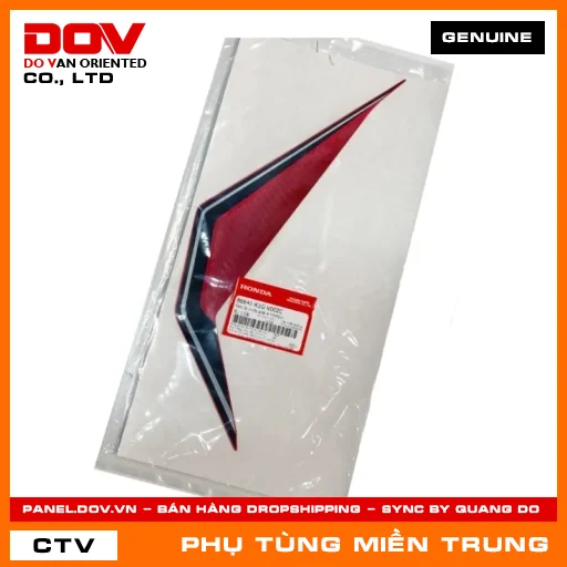 TEM ỐP TRƯỚC PHẢI A *TYPE2* HONDA CHÍNH HÃNG (MÃ: 86641K1GV00ZC) — 86641K1GV00ZC