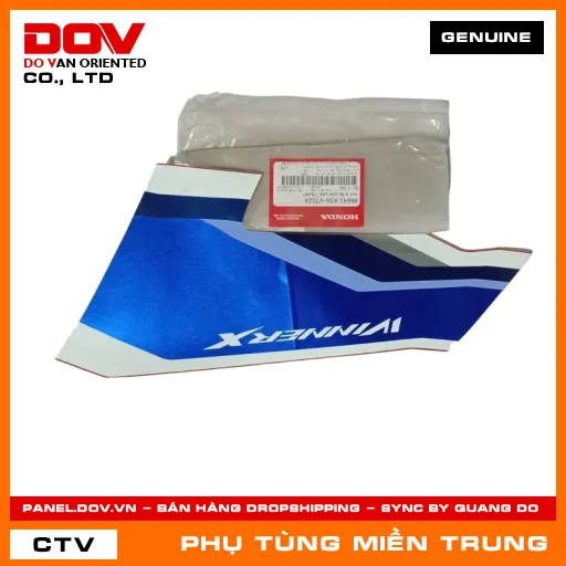 TEM A ỐP SƯỜN PHẢI  *R389* HONDA CHÍNH HÃNG (MÃ: 86641K56V70ZA) — 86641K56V70ZA
