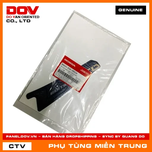 TEM ỐP SƯỜN PHẢI *NHA76M* HONDA CHÍNH HÃNG (MÃ: 86641K56V90ZA) — 86641K56V90ZA