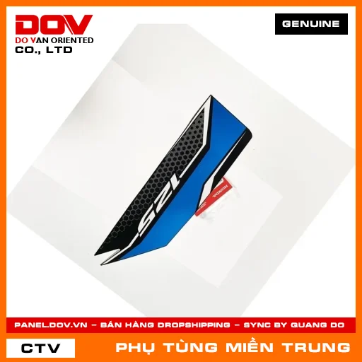 TEM A ỐP TRƯỚC PHẢI *YR322C* HONDA CHÍNH HÃNG (MÃ: 86641K66V00ZA) — 86641K66V00ZA