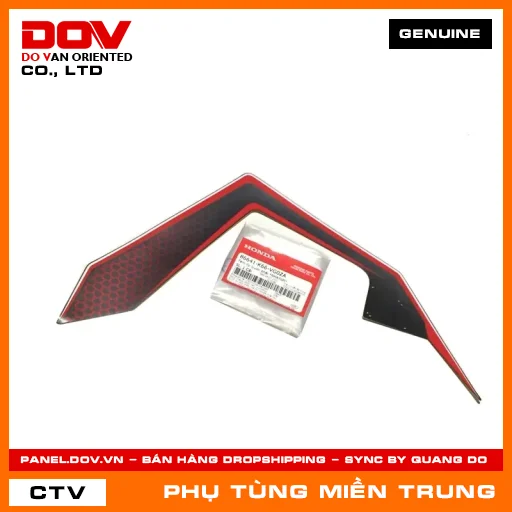 TEM ỐP TRƯỚC PHẢI *NHA76M* HONDA CHÍNH HÃNG (MÃ: 86641K66VG0ZA) — 86641K66VG0ZA