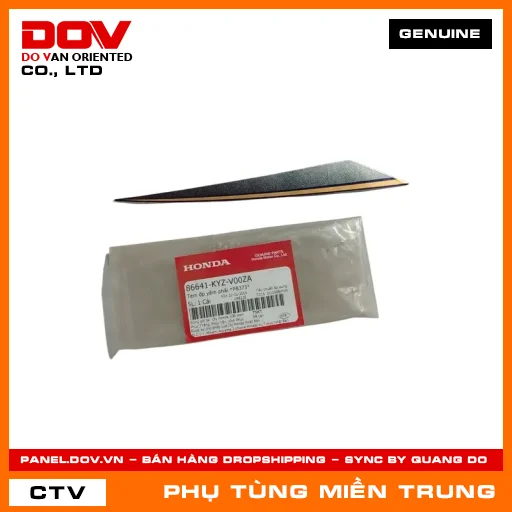 TEM ỐP YẾM PHẢI *PB373* HONDA CHÍNH HÃNG (MÃ: 86641KYZV00ZA) — 86641KYZV00ZA