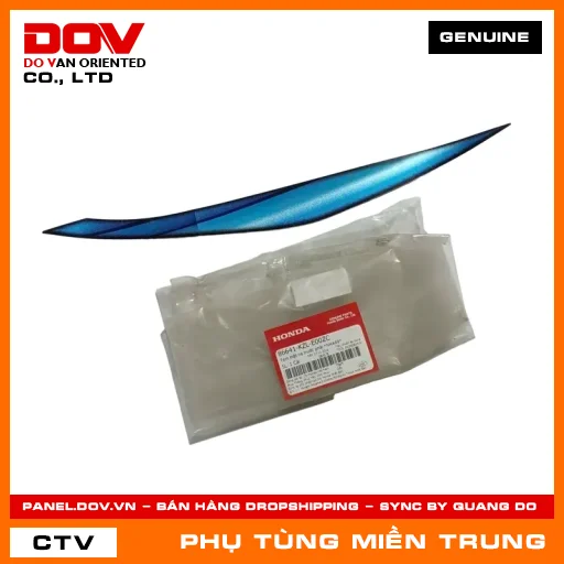 TEM MẶT NẠ TRƯỚC PHẢI *NHA69* HONDA CHÍNH HÃNG (MÃ: 86641KZLE00ZC) — 86641KZLE00ZC