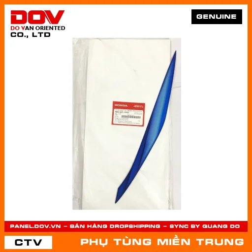 TEM MẶT NẠ TRƯỚC PHẢI *B206* HONDA CHÍNH HÃNG (MÃ: 86641KZLE00ZE) — 86641KZLE00ZE