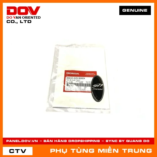 TEM ỐP TRƯỚC *NH1* HONDA CHÍNH HÃNG (MÃ: 86642K29900ZA) — 86642K29900ZA