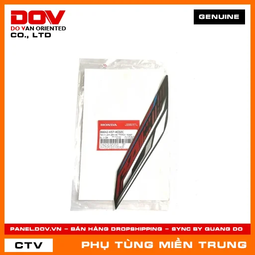 TEM A CÁNH YẾM TRÁI *TYPE2* *R340* HONDA CHÍNH HÃNG (MÃ: 86642K57AC0ZC) — 86642K57AC0ZC