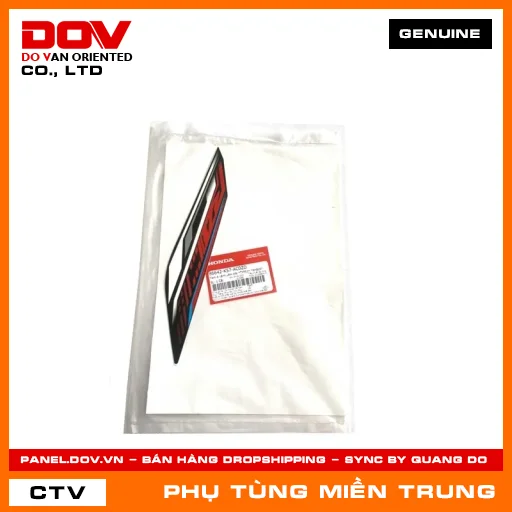 TEM A CÁNH YẾM TRÁI *TYPE1* *NHB25* HONDA CHÍNH HÃNG (MÃ: 86642K57AC0ZD) — 86642K57AC0ZD