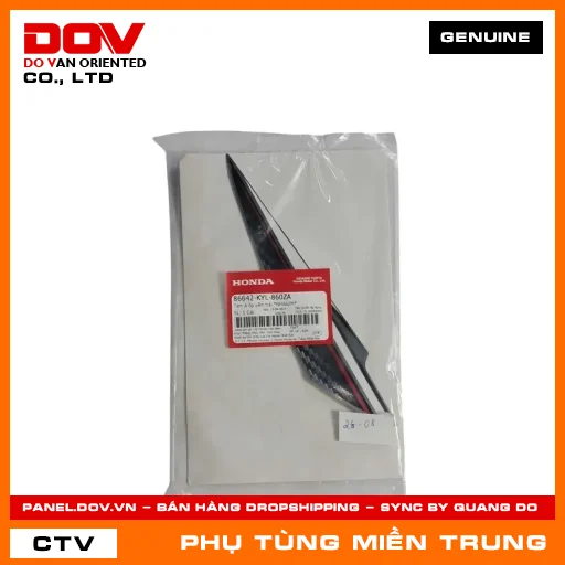 TEM A ỐP YẾM TRÁI *NHA62M* HONDA CHÍNH HÃNG (MÃ: 86642KYL860ZA) — 86642KYL860ZA