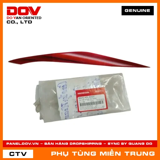 TEM MẶT NẠ TRƯỚC TRÁI *R340* HONDA CHÍNH HÃNG (MÃ: 86642KZLE00ZC) — 86642KZLE00ZC