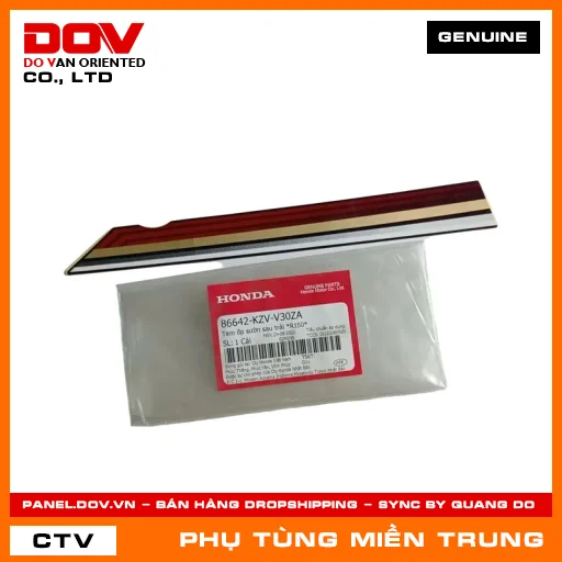 TEM ỐP SƯỜN SAU TRÁI *R150* HONDA CHÍNH HÃNG (MÃ: 86642KZVV30ZA) — 86642KZVV30ZA