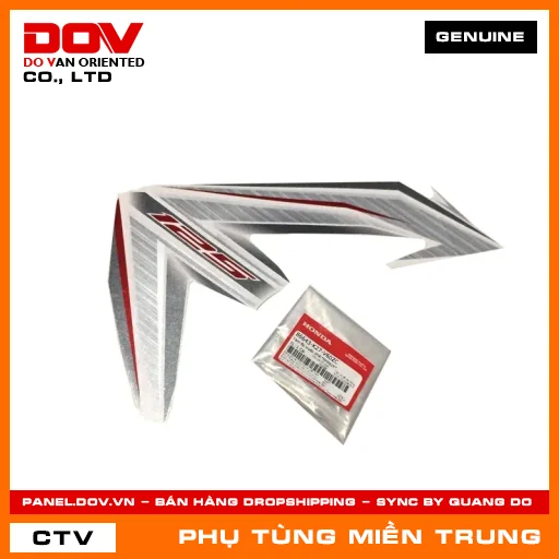 TEM ỐP TRƯỚC PHẢI*NHA62X* HONDA CHÍNH HÃNG (MÃ: 86643K27V60ZC) — 86643K27V60ZC