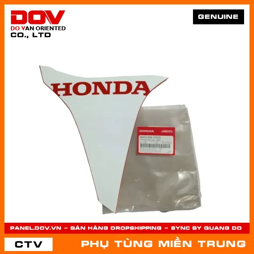 TEM B ỐP SƯỜN PHẢI *R389* HONDA CHÍNH HÃNG (MÃ: 86643K56V70ZA) — 86643K56V70ZA