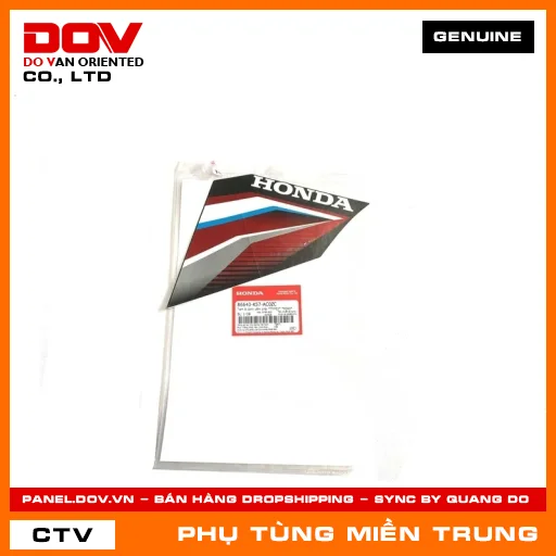 TEM B CÁNH YẾM PHẢI *TYPE2* *R340* HONDA CHÍNH HÃNG (MÃ: 86643K57AC0ZC) — 86643K57AC0ZC