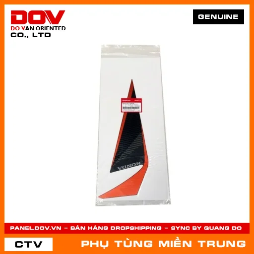 TEM DÁN B CÁNH YẾM PHẢI *YR322C* HONDA CHÍNH HÃNG (MÃ: 86643K57V80ZB) — 86643K57V80ZB