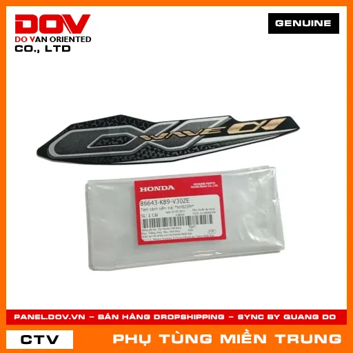 TEM CÁNH YẾM TRÁI *NHB25M* HONDA CHÍNH HÃNG (MÃ: 86643K89V30ZE) — 86643K89V30ZE