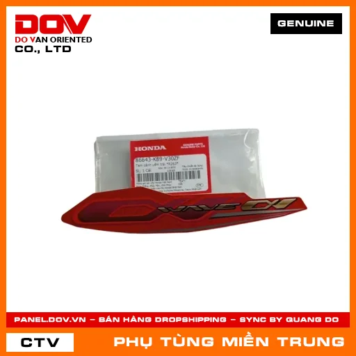 TEM CÁNH YẾM TRÁI *R263* HONDA CHÍNH HÃNG (MÃ: 86643K89V30ZF) — 86643K89V30ZF