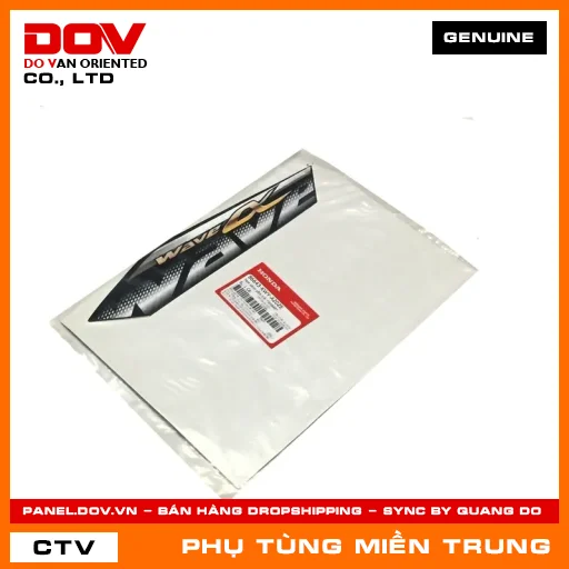 TEM CÁNH YẾM TRÁI *NHA69* HONDA CHÍNH HÃNG (MÃ: 86643KWYA20ZE) — 86643KWYA20ZE