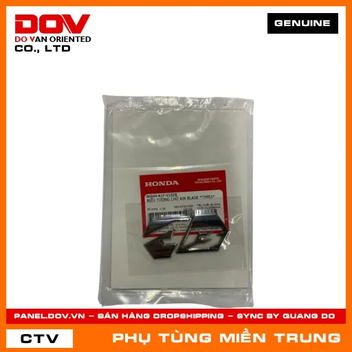 BIỂU TƯỢNG CHỮ AIR BLADE *TYPE1* HONDA CHÍNH HÃNG (MÃ: 86644K1FV10ZB) — 86644K1FV10ZB