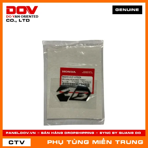BIỂU TƯỢNG CHỮ AIR BLADE *TYPE1* HONDA CHÍNH HÃNG (MÃ: 86644K1FV70ZA) — 86644K1FV70ZA