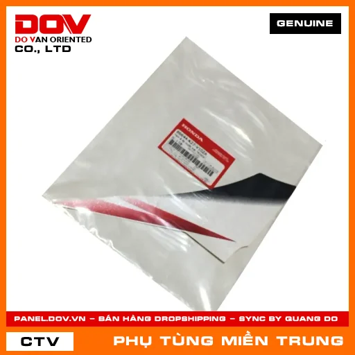 TEM B ỐP TRƯỚC TRÁI *R340X* HONDA CHÍNH HÃNG (MÃ: 86644K27V10ZA) — 86644K27V10ZA