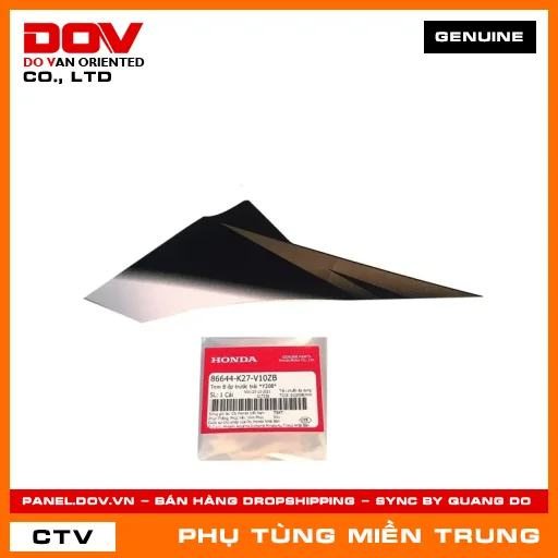 TEM B ỐP TRƯỚC TRÁI *Y208* HONDA CHÍNH HÃNG (MÃ: 86644K27V10ZB) — 86644K27V10ZB