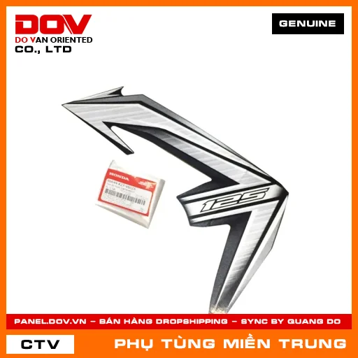 TEM ỐP TRƯỚC TRÁI*NHA62B* HONDA CHÍNH HÃNG (MÃ: 86644K27V60ZA) — 86644K27V60ZA
