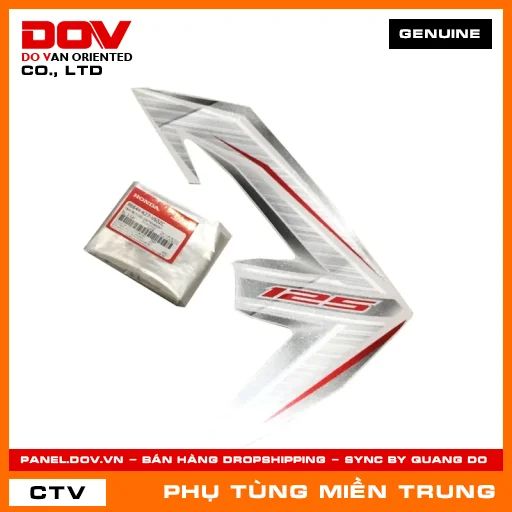 TEM ỐP TRƯỚC TRÁI*NHA62X* HONDA CHÍNH HÃNG (MÃ: 86644K27V60ZC) — 86644K27V60ZC