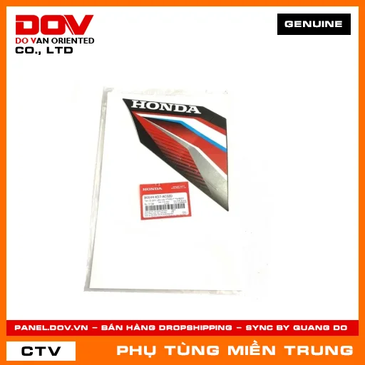 TEM B CÁNH YẾM TRÁI *TYPE1* *NHB25* HONDA CHÍNH HÃNG (MÃ: 86644K57AC0ZD) — 86644K57AC0ZD