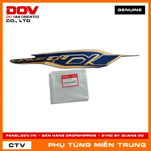TEM ỐP SƯỜN PHẢI *PB421* HONDA CHÍNH HÃNG (MÃ: 86644K89V50ZA) — 86644K89V50ZA