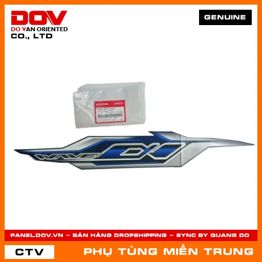 TEM ỐP SƯỜN PHẢI *PB421* HONDA CHÍNH HÃNG (MÃ: 86644K89V70ZA) — 86644K89V70ZA