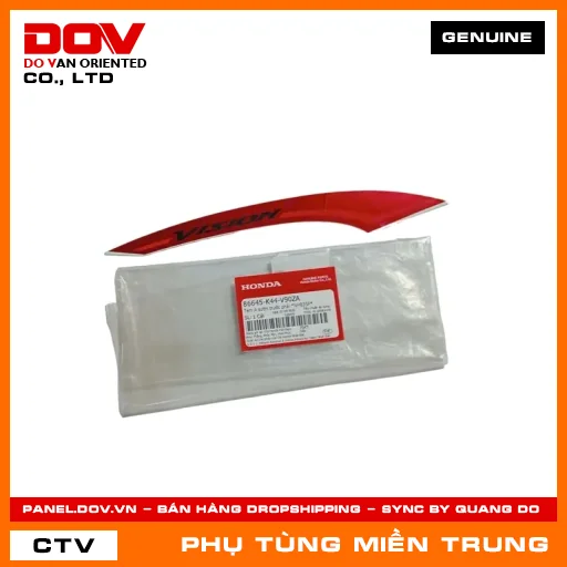 TEM A SƯỜN TRƯỚC PHẢI *NHB35P* HONDA CHÍNH HÃNG (MÃ: 86645K44V90ZA) — 86645K44V90ZA
