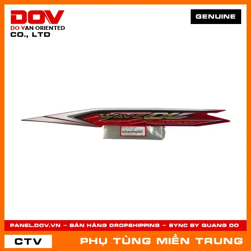TEM ỐP SƯỜN TRÁI *R263* HONDA CHÍNH HÃNG (MÃ: 86645K89V20ZE) — 86645K89V20ZE