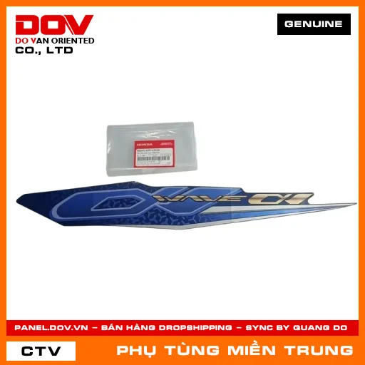 TEM ỐP SƯỜN TRÁI *PB421M* HONDA CHÍNH HÃNG (MÃ: 86645K89V30ZA) — 86645K89V30ZA