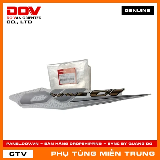 TEM ỐP SƯỜN TRÁI *NHB55P* HONDA CHÍNH HÃNG (MÃ: 86645K89V30ZD) — 86645K89V30ZD